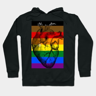 BLM Gay Pride Anatomic Heart Hoodie